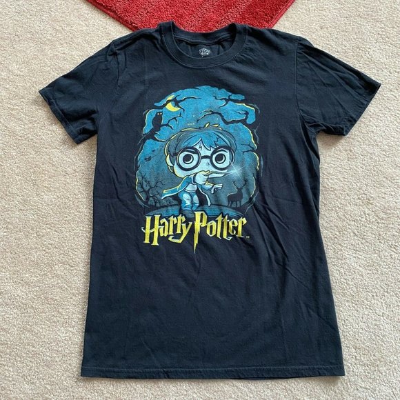 Funko Pop S Harry Potter Expecto Patronum T-Shirt - Picture 1 of 7